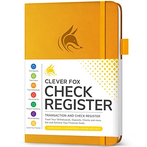 Check Register Book - Deluxe Transaction Register, Accounting Ledger Book,