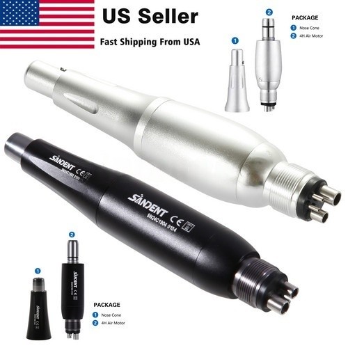 360° Swivel Dental Hygiene Prophy Handpiece Air Motor 4 Hole 4:1 Nose Cone USA