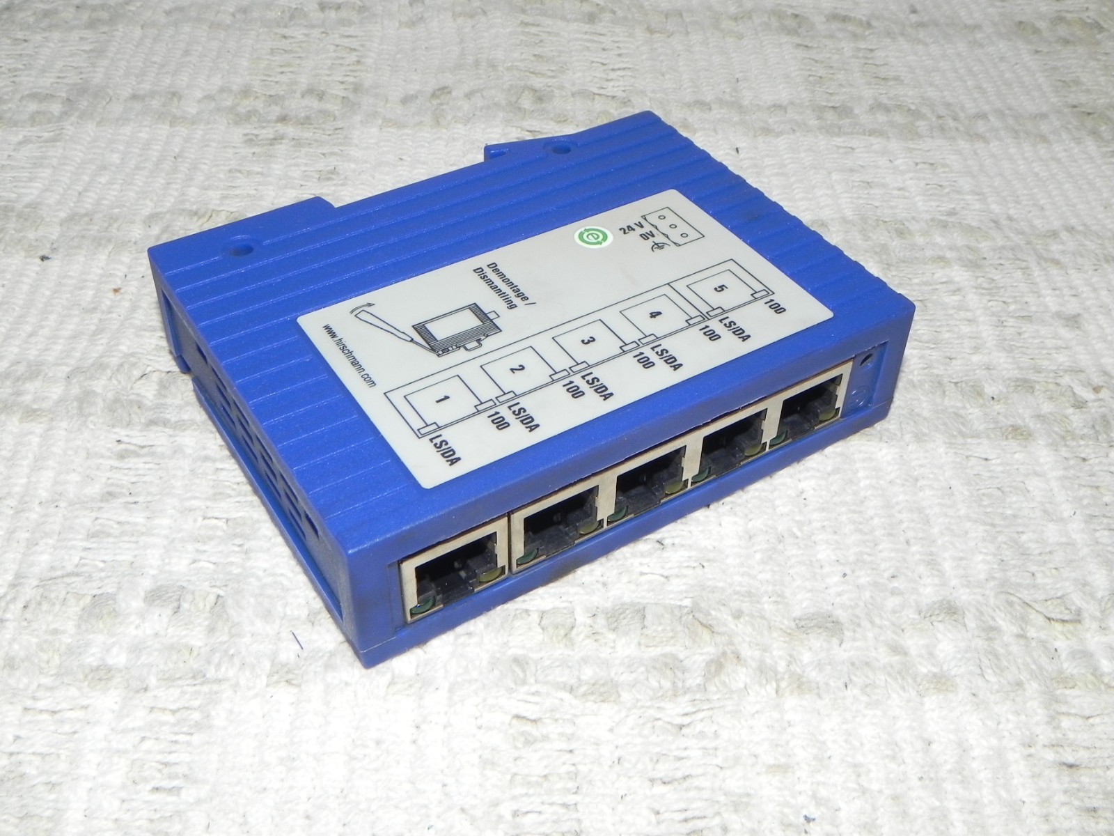 Hirschmann Spider 5TX Rail Switch Unmanaged Industrial Ethernet Switch