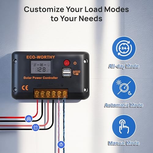 30A Solar Charger Controller Bluetooth - Solar Panel Battery 30A (Bluetooth)