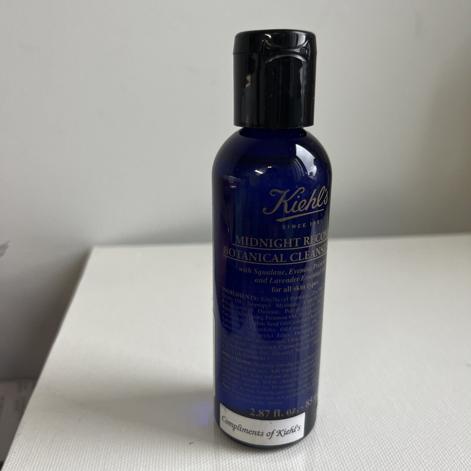 Kiehl's Midnight Recovery Botanical Cleansing Oil 2.87oz /85ml