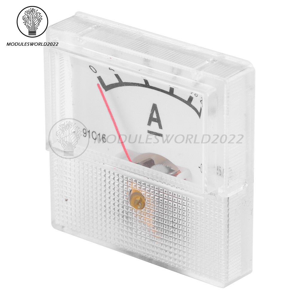 91C16 Pointer Type DC Ammeter Current Measuring Instrument 10A 20A 30A 50A