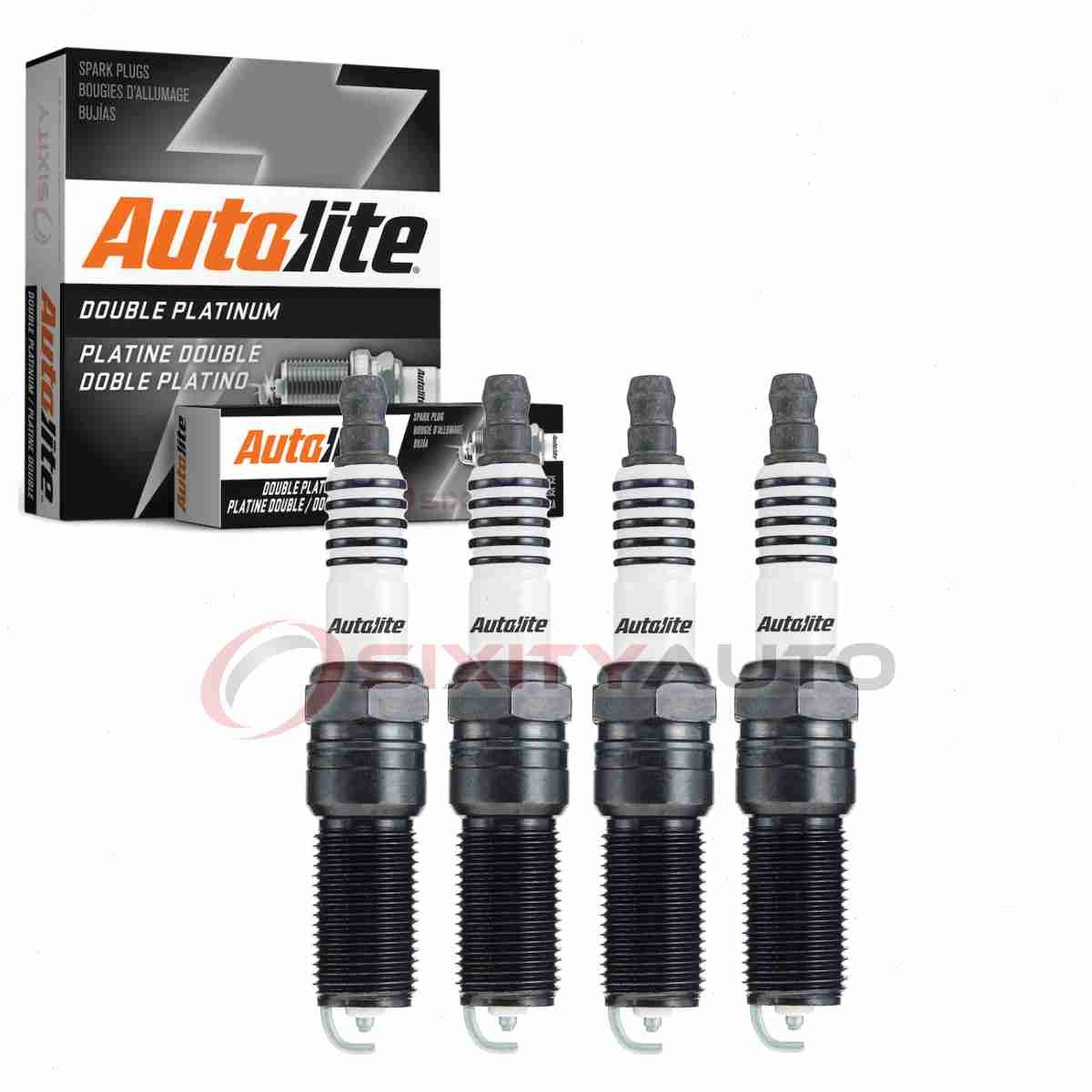 4 pc Autolite Double Platinum Spark Plugs for 2006 Isuzu i-280 Ignition fz