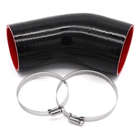 45 Degree 3 to 3-1/2 inch(76-89mm) Silicone Reducer Coupler ID3-3.5" 45 degree