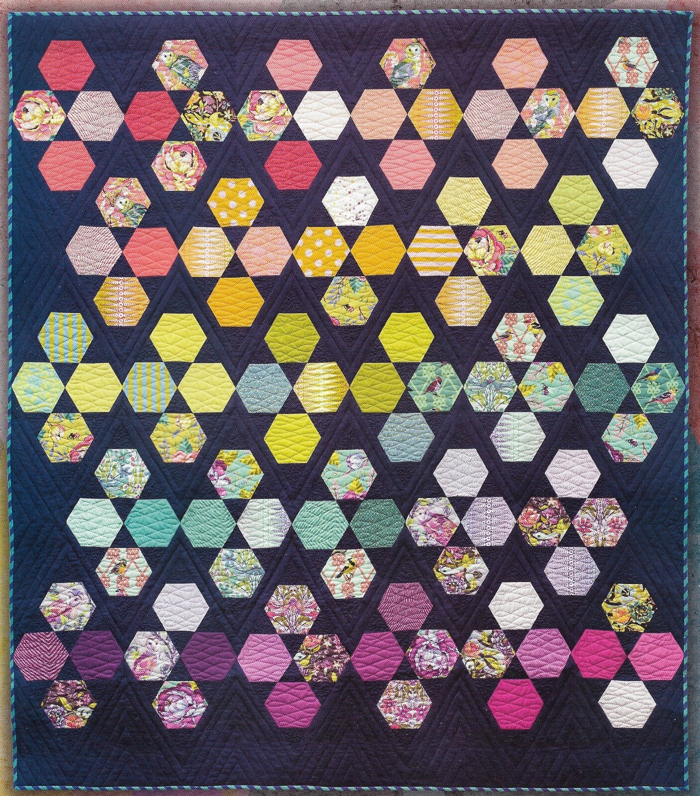 Rainbow Connection Quilt quilting pattern instructions