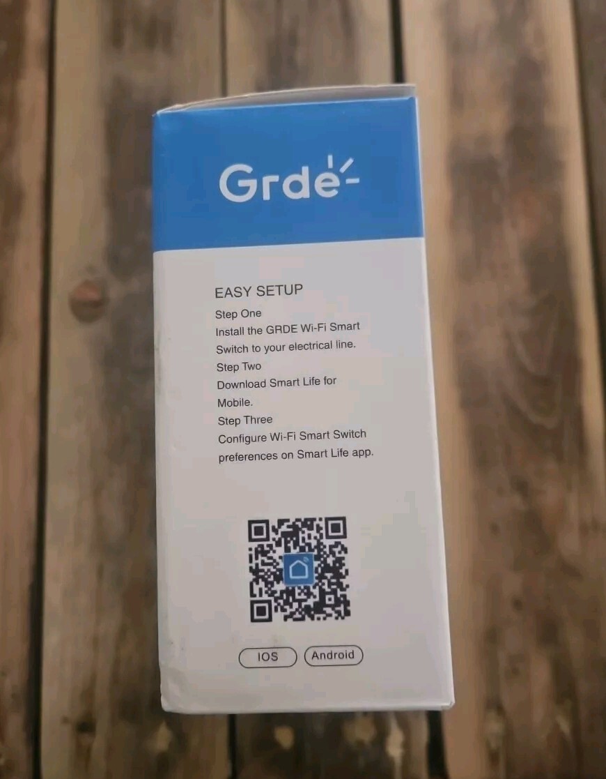 Grade Smart WiFi Light Switch - 3 Pieces, Works w/ Amazon & Google, New/Open Box