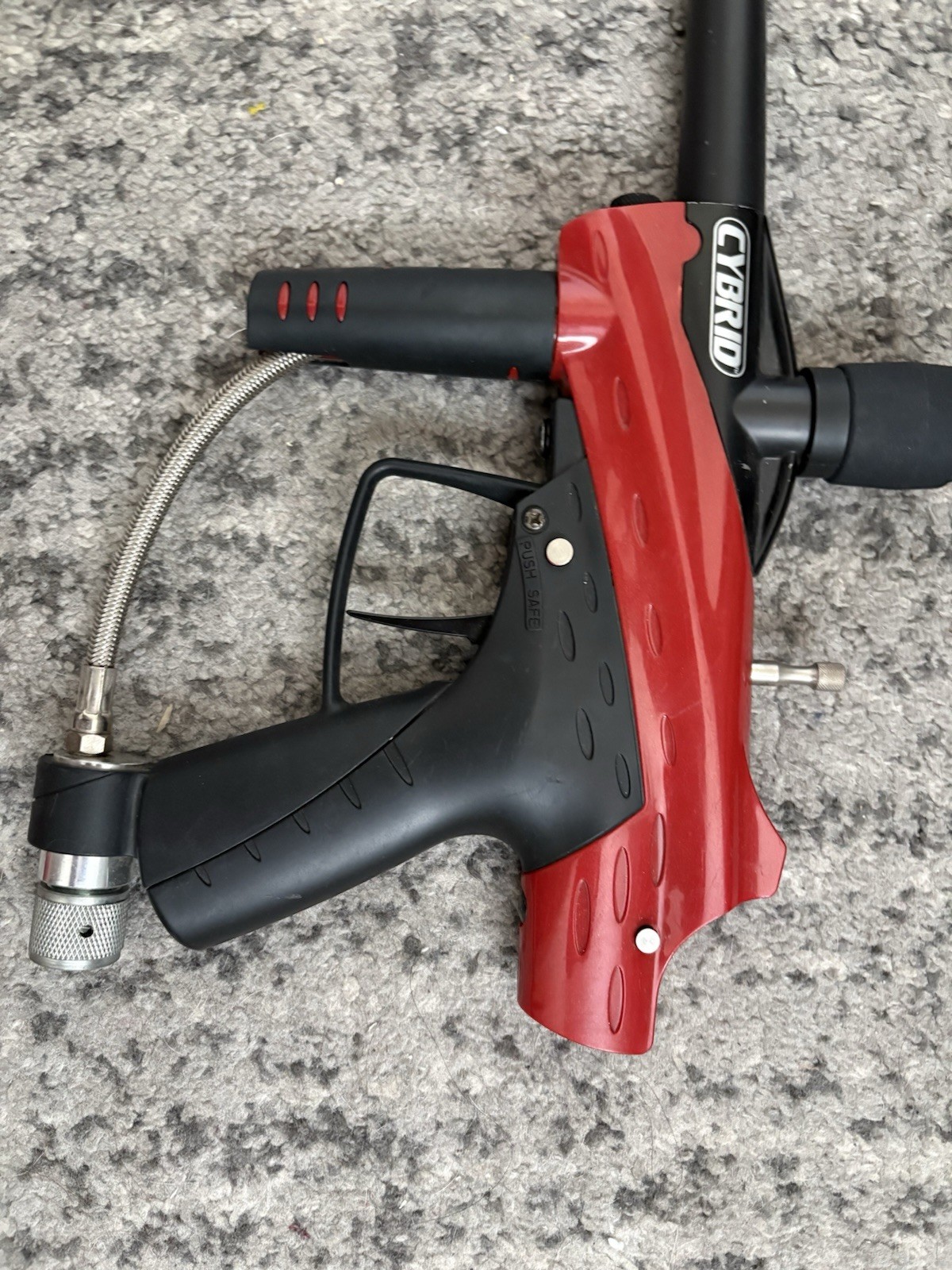 JT Cybrid Paintball Marker Black & Red – Model Cybrid, Paintball Gun Black Red