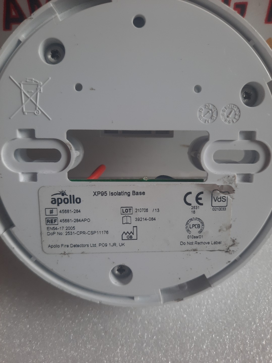 5×Pcs Apollo XP95 Isolating base 45681-284APO