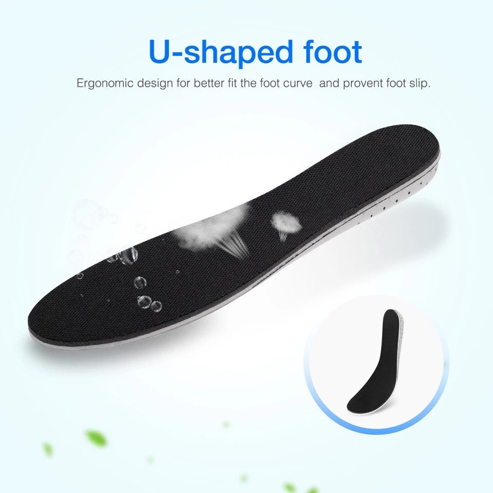 Shoe Lift Height Increase Insole Foot Pad Insert Riser Footpad Unisex