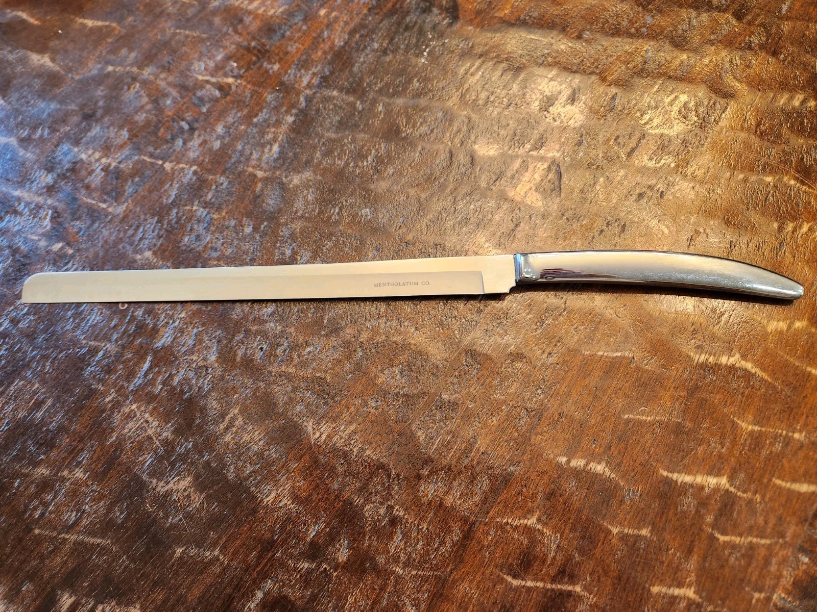 VTG: Carvel Hall Vintage 10in Slicing Carving Knife - Mentholatum Co etched MCM