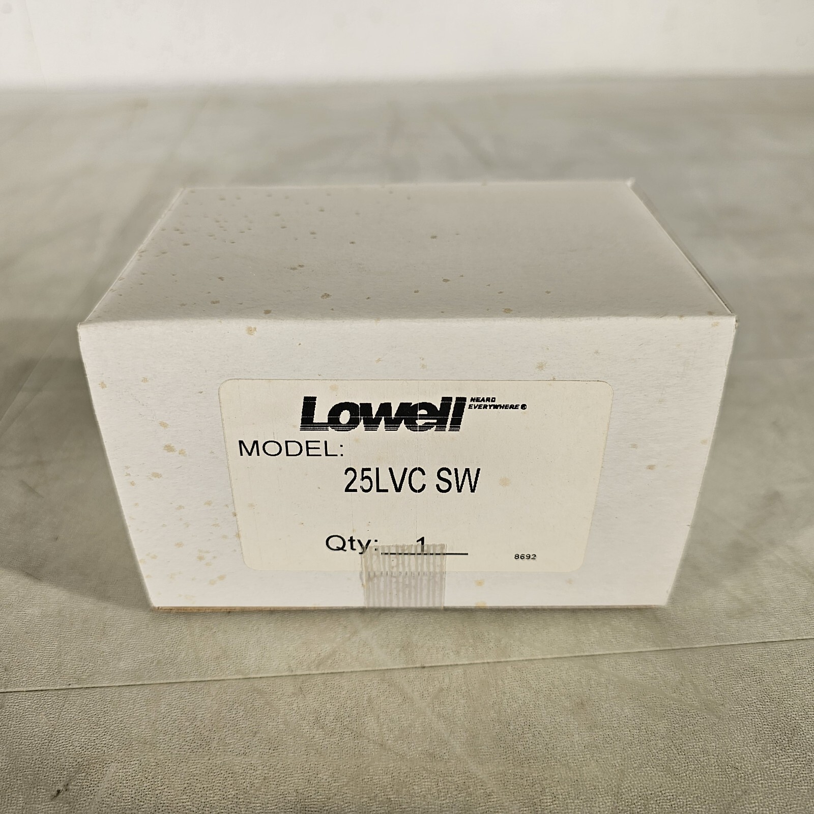 Lowell Gang Speaker Volume Knob Attenuator with White Wall Plate 25LVC SW 25W