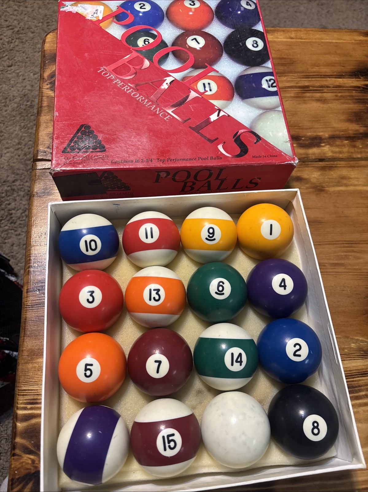 Legacy Billiards Florida Gator Top Performance Pool Balls