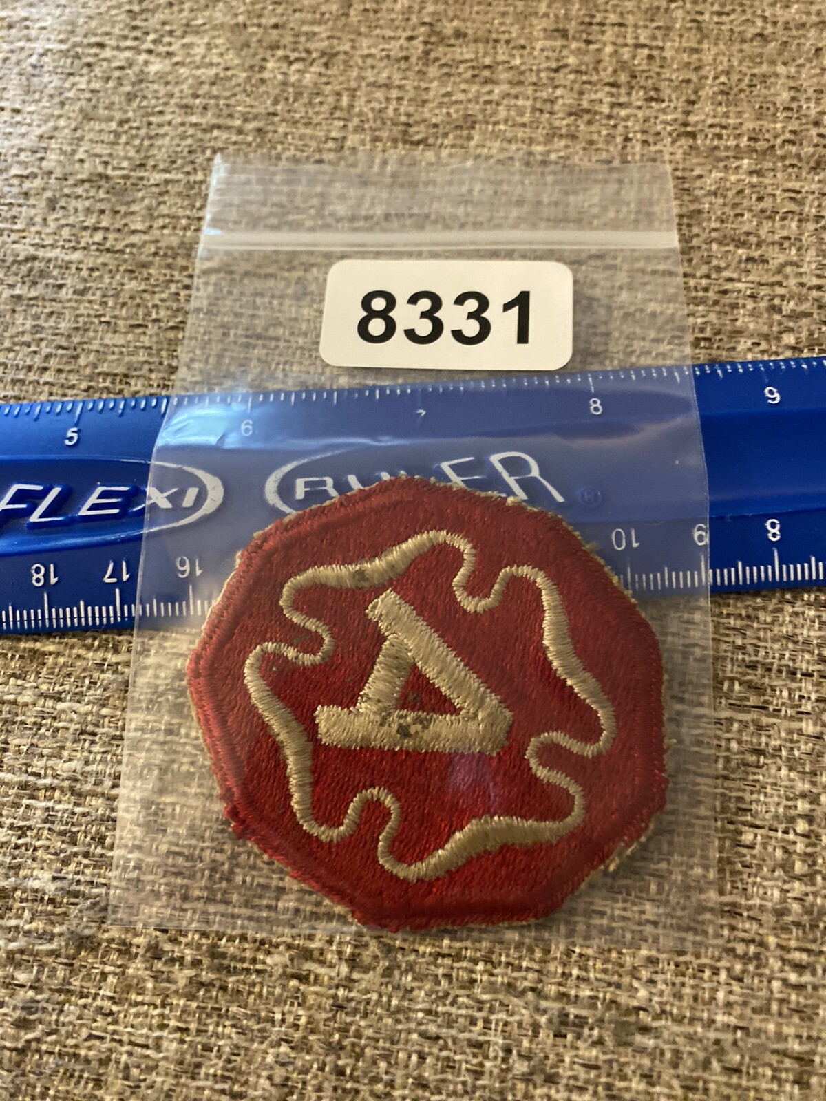 US Army 9th Army White A Patch INV8331