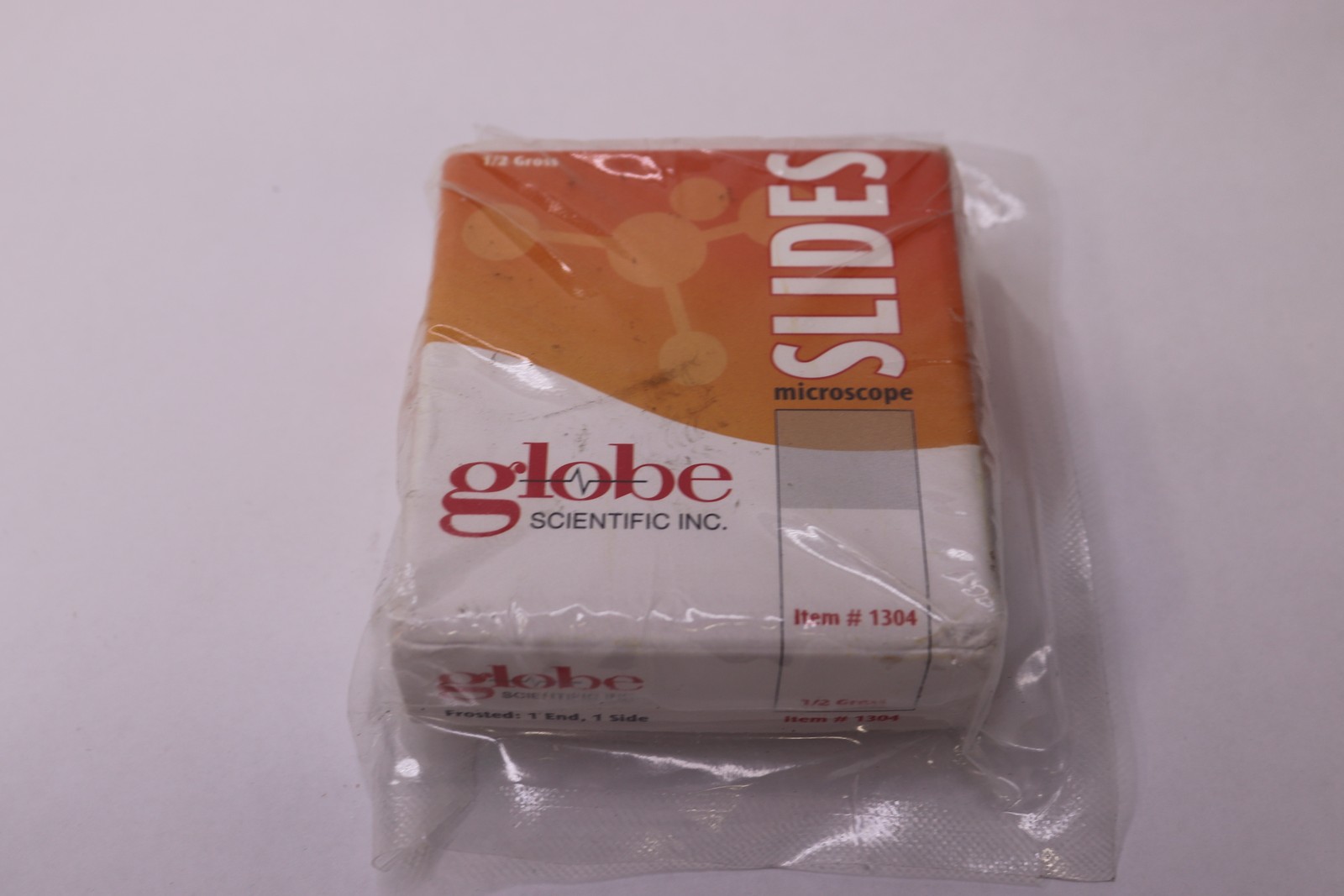 (72-Pk) Globe Scientific Microscope Slides Glass 90 Deg Ground Edges 25 x 75mm