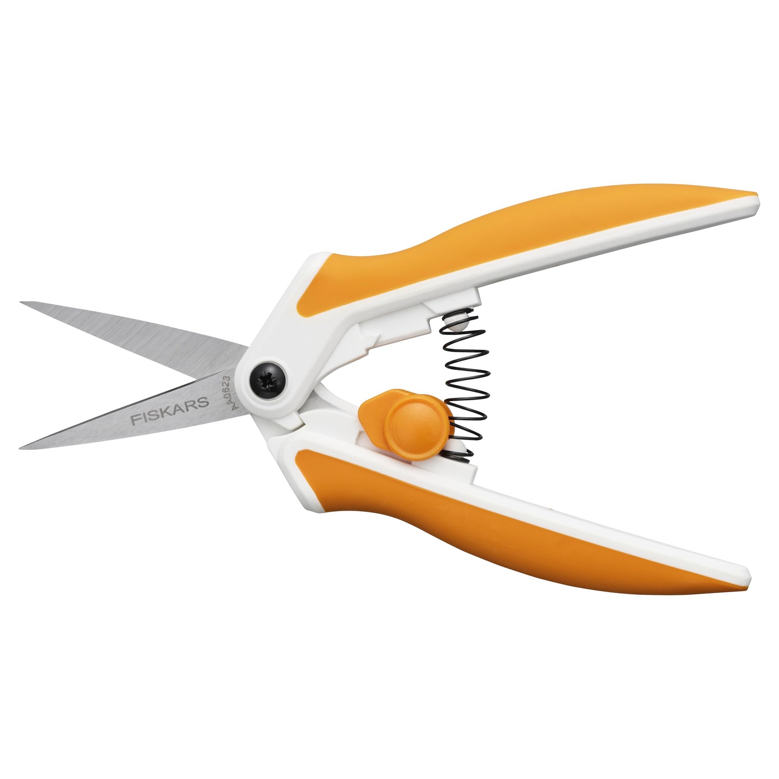 Fiskars Micro-Tip Spring Assisted Scissors, Precision Cutting Stainless Steel