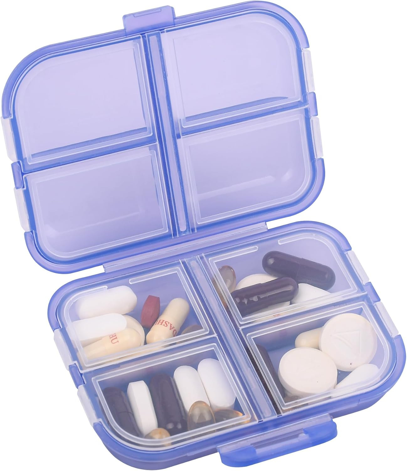 Caja De Pastillas Organizador Medicina Almacenamiento Contenedor 8 Compartimento