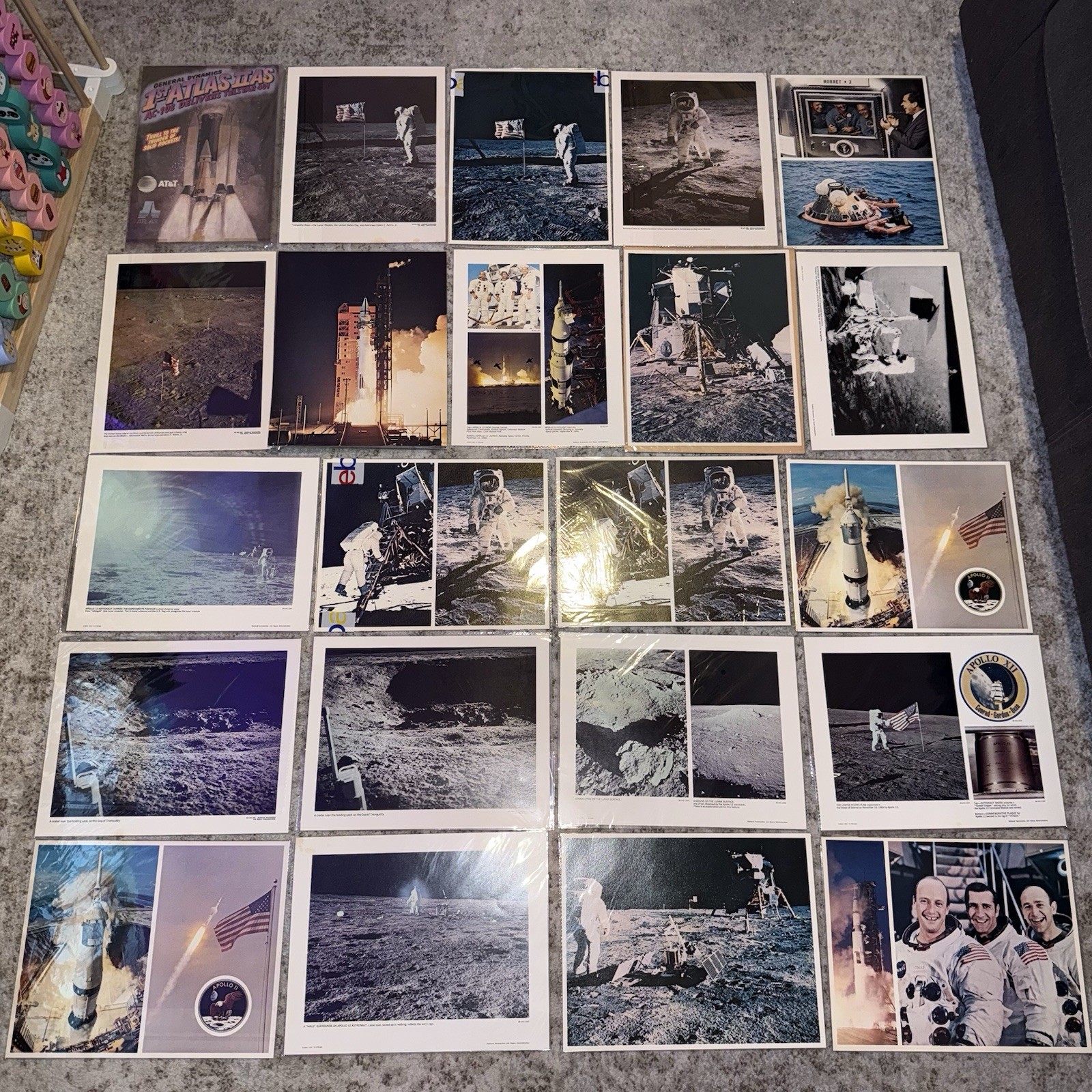 NASA Space Shuttle Astronaut Photo Lot (22x) 11x14 + Envelopes Employee Estate