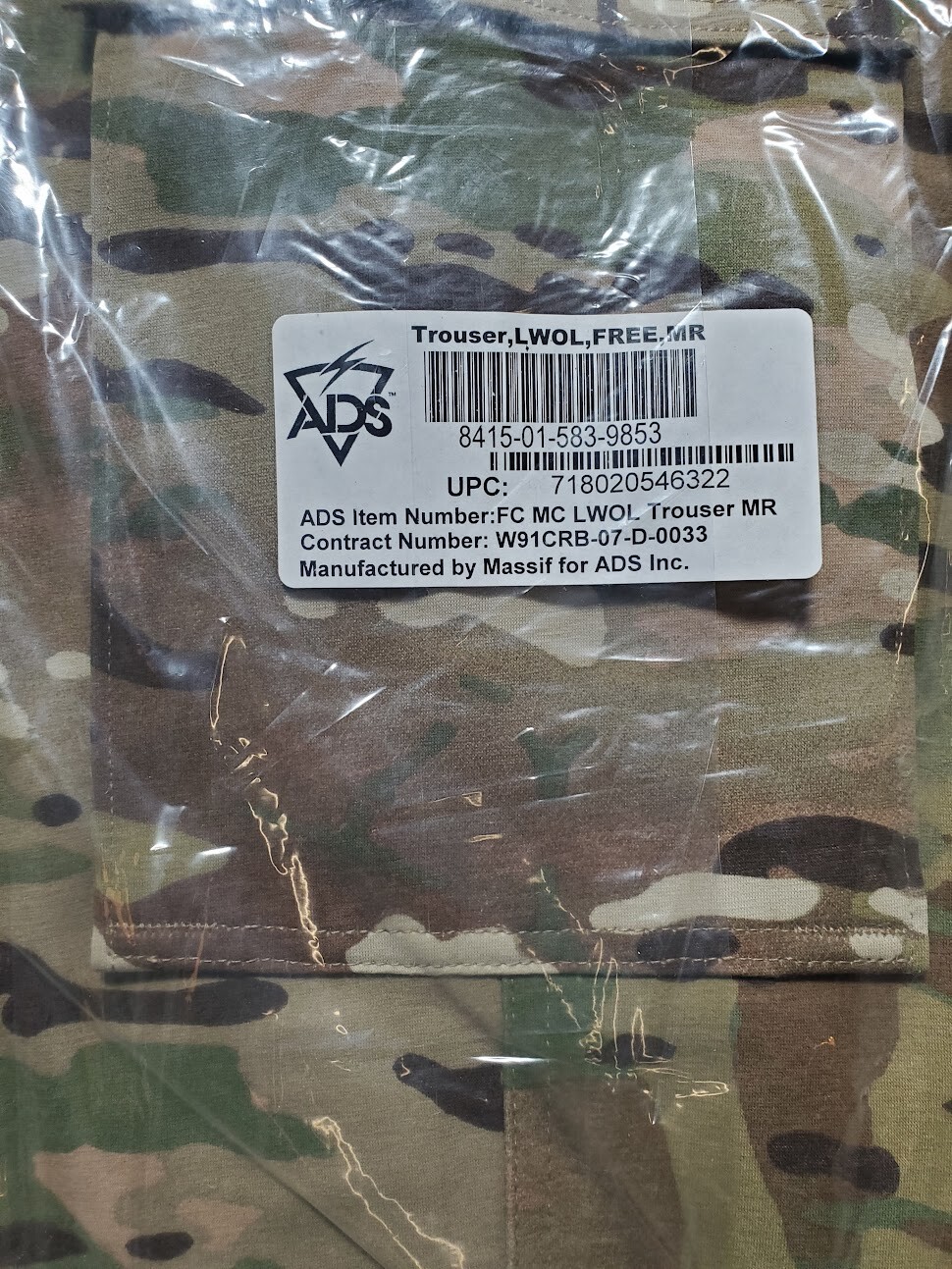 NEW Massif Element Lite LWOL FR Softshell Pants MULTICAM Cold Weather