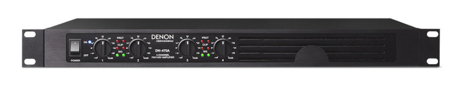Denon DN-470A 4-channel Class-D amplifier designed for 70V/100V applications