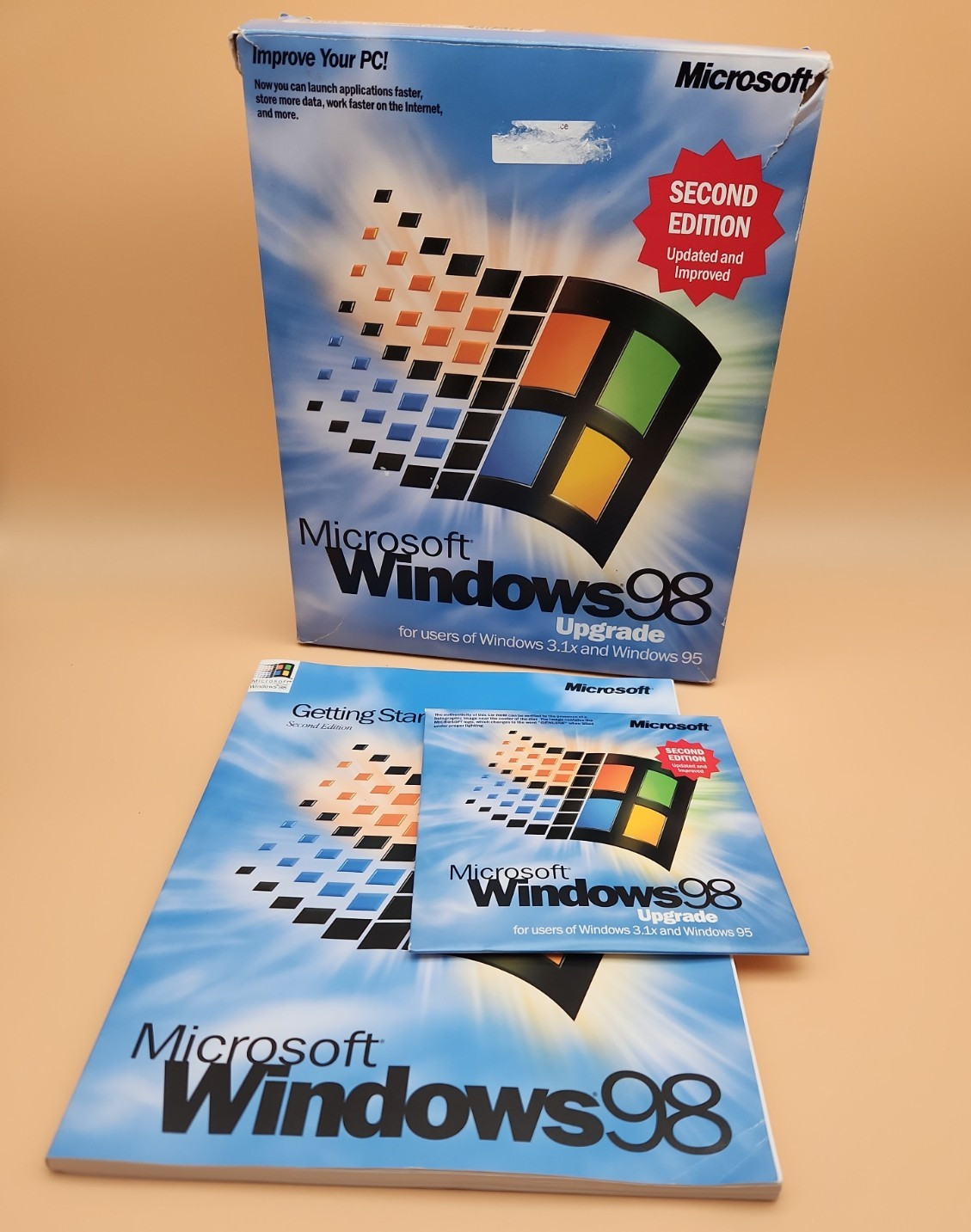 Microsoft Windows 98 Upgrade - Second Edition Installation Software - No scratch