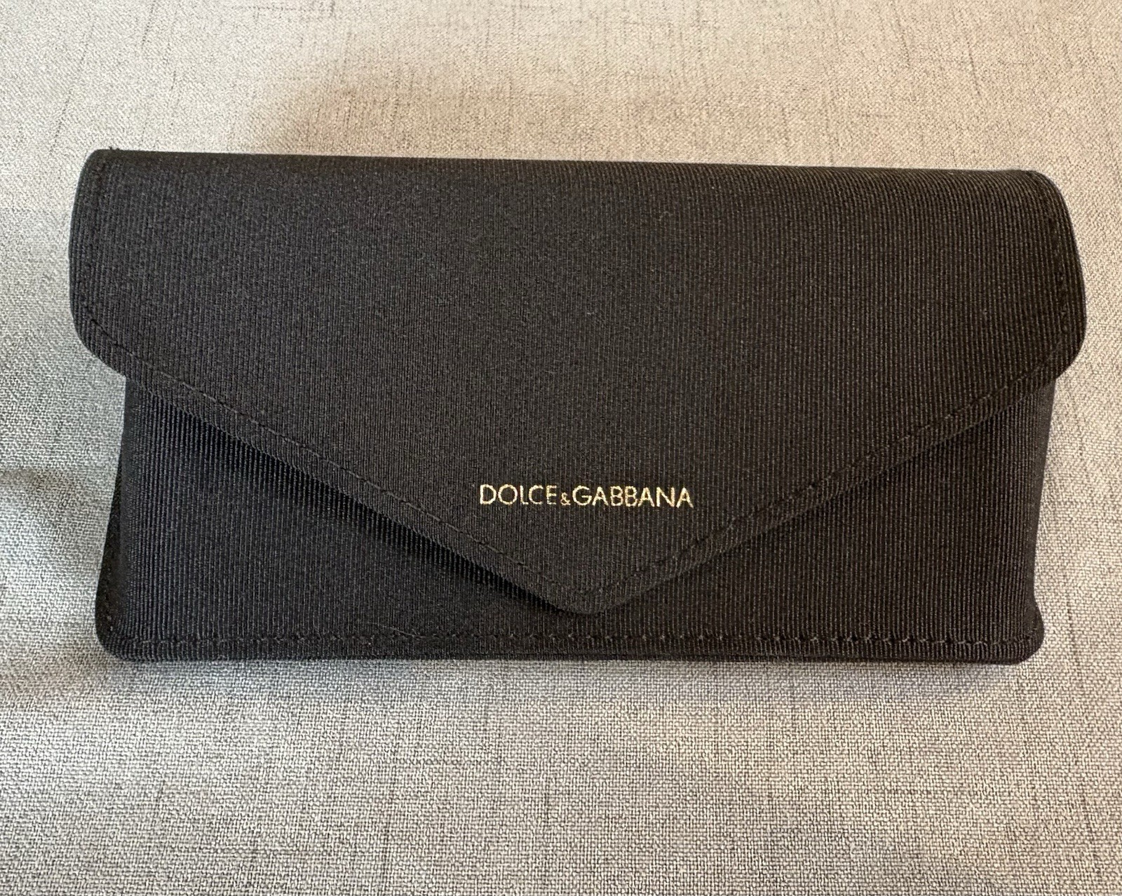 Dolce & Gabbana Black Sunglasses Case Snap Closure Preowned
