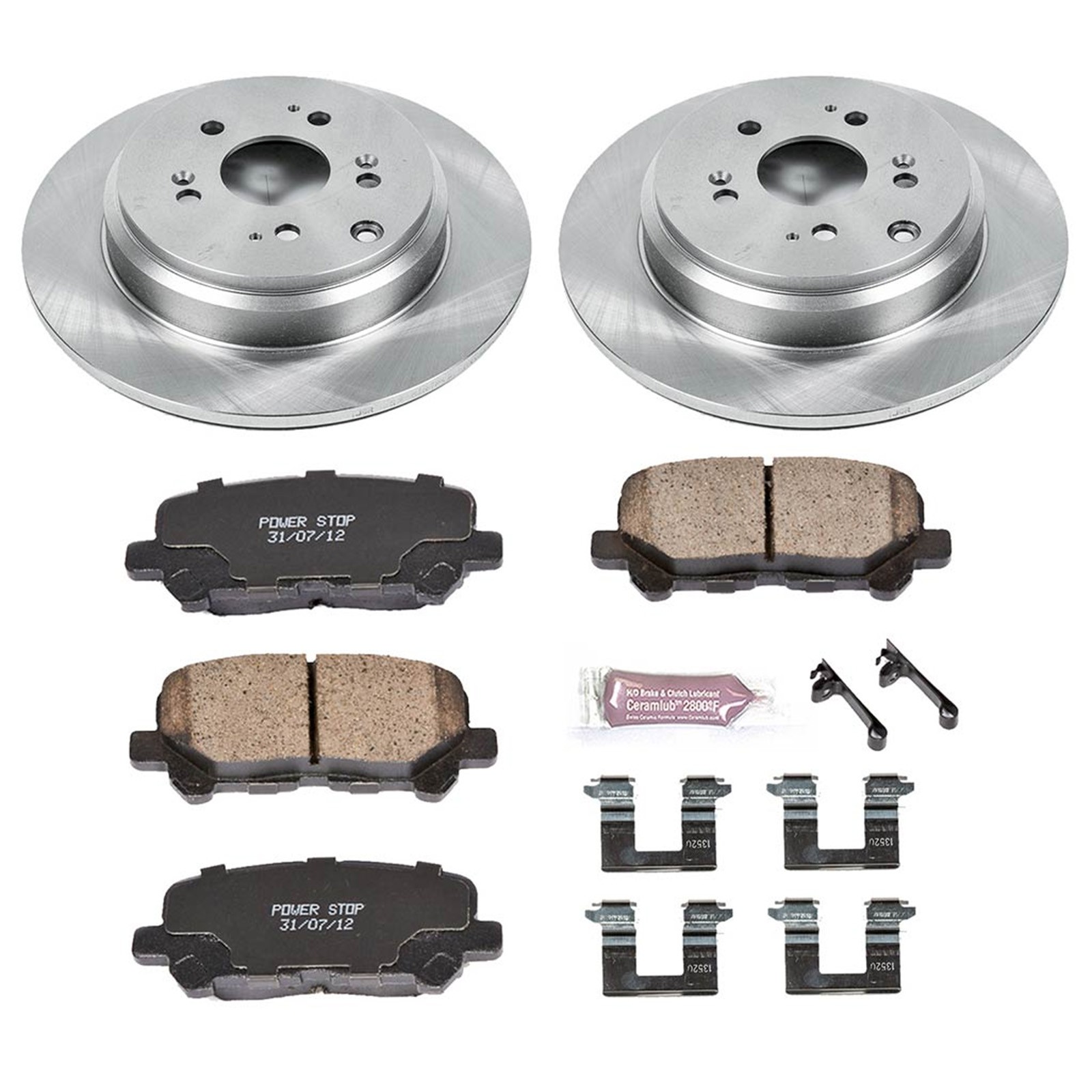 Power Stop KOE4685 Rear 1-Click OE Replacement Brake for Odyssey / Pilot / MDX