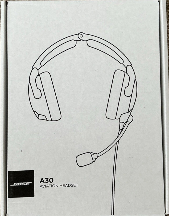 Bose A30 Aviation Headset -  Bluetooth - Dual GA Plug - 857641-3120 Brand New