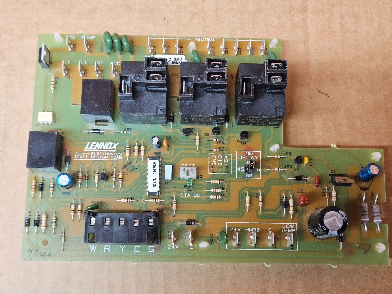 ✅ OEM Lennox Armstrong Ducane Furnace Control Circuit Board  AHC1-2 59K21