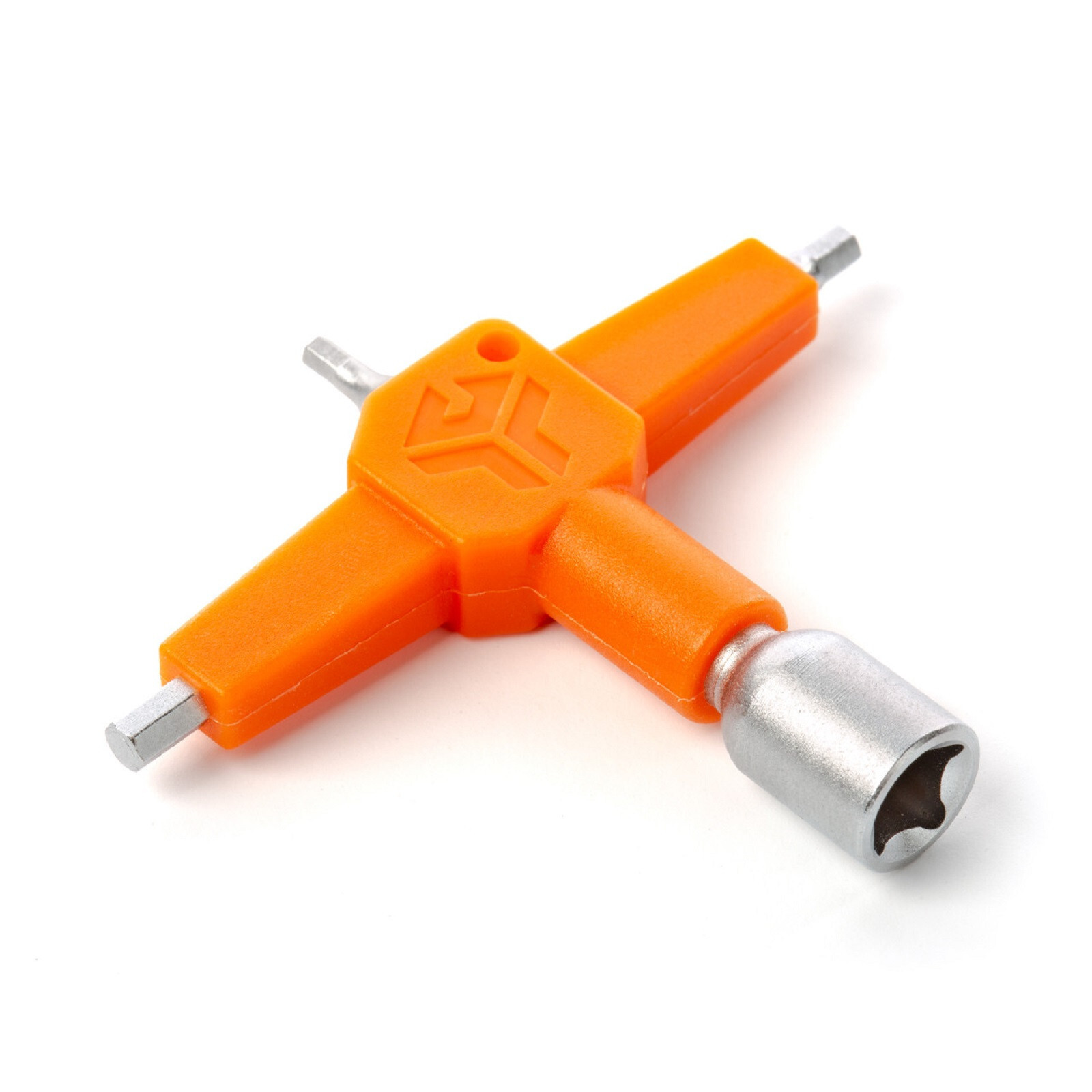 GrooveTech GTDKMT1 4-in-1 Drum Key Multi-Tool, Orange