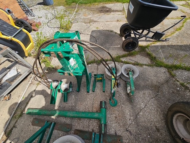 Greenlee 6001 6500lb Puller NICE FULL KIT WITH EXTRAS