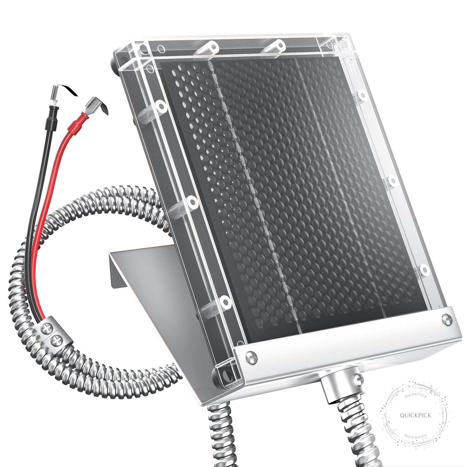 12V Deer Feeder Solar Panel: 1.7W Waterproof Solar Battery Charger with Mounting