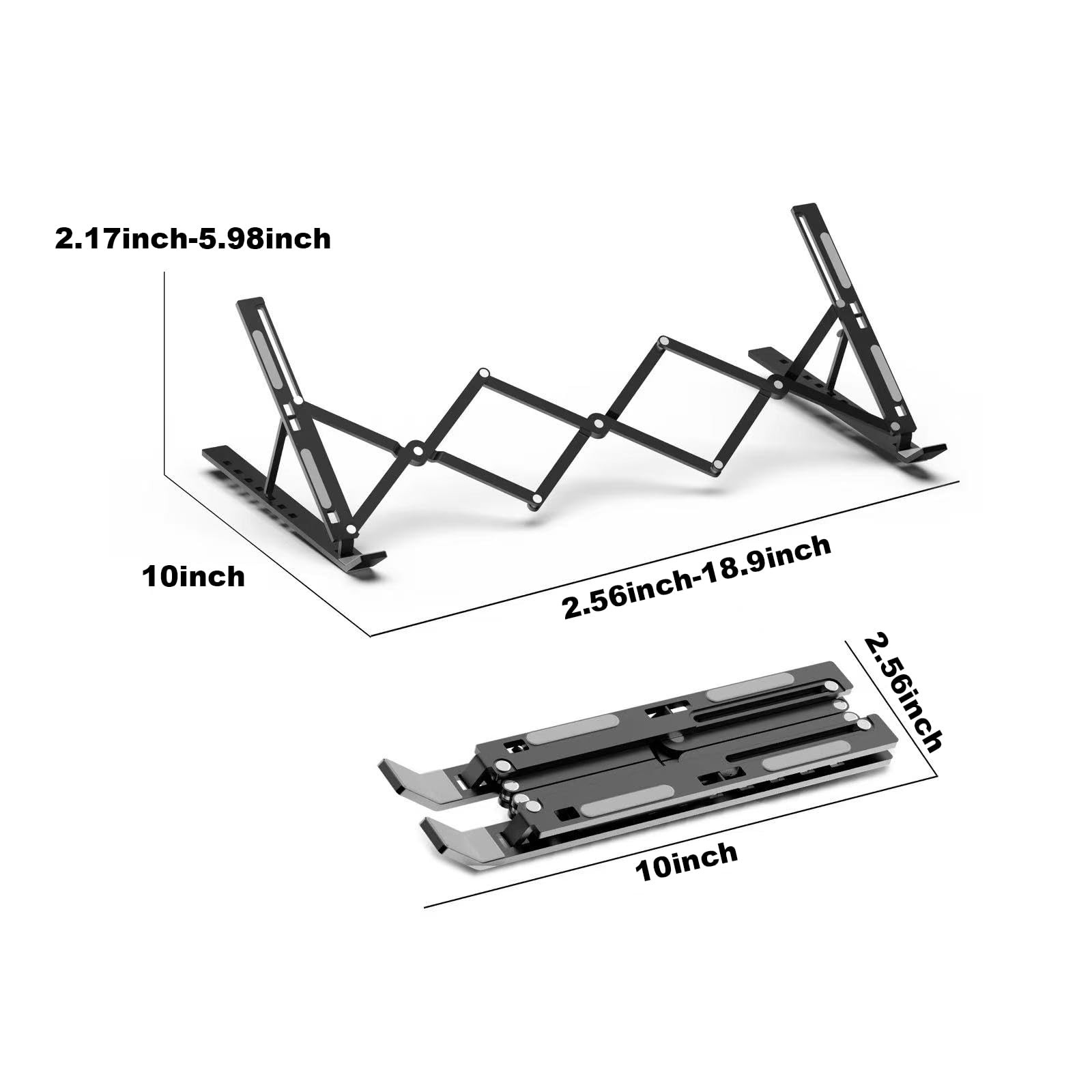 Laptop Stand for Desk, Adjustable 7-Level Aluminum Riser, Ergonomic Notebook ...
