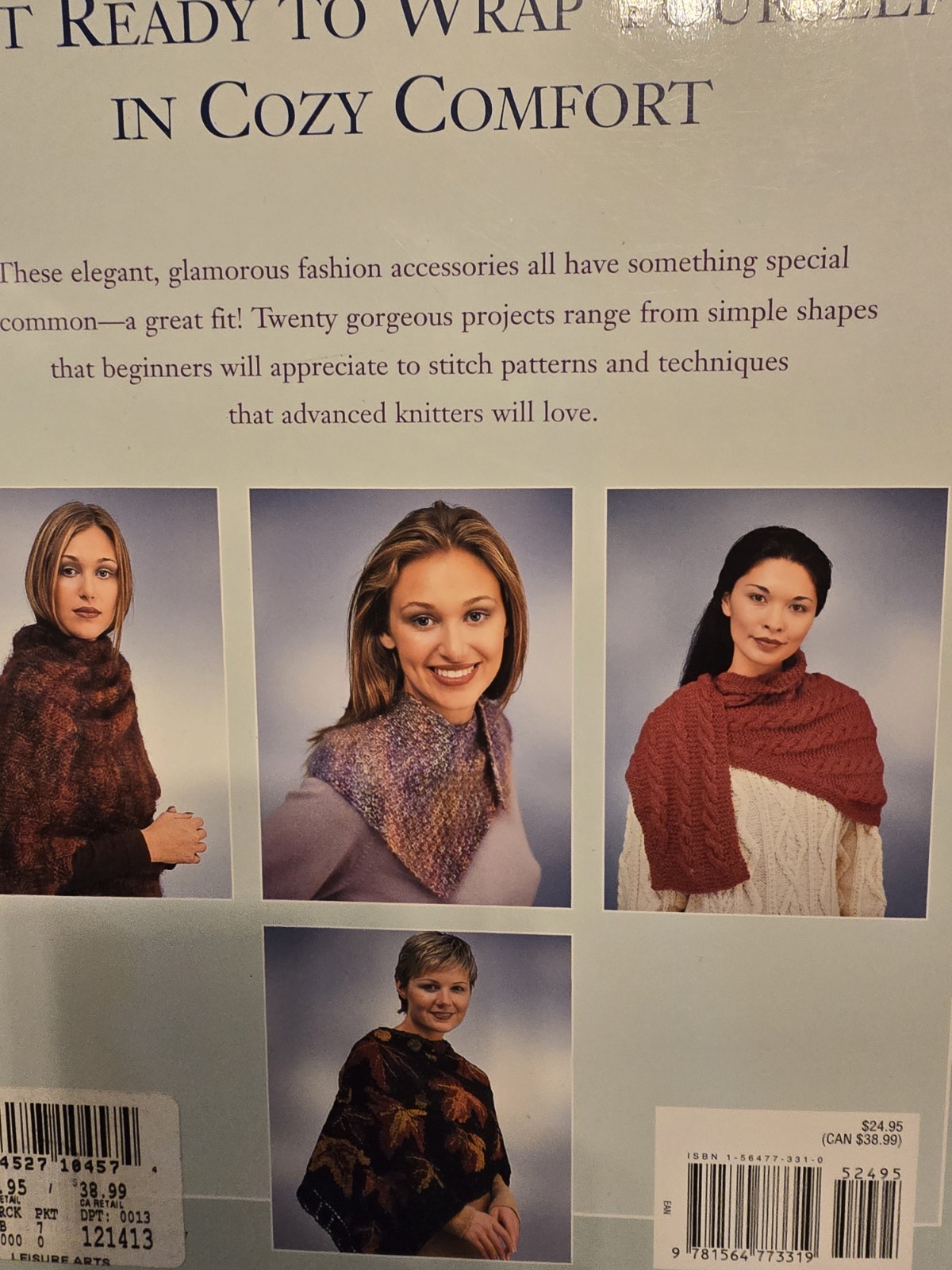 KNITTED SHAWLS STOLES AND SCARVES