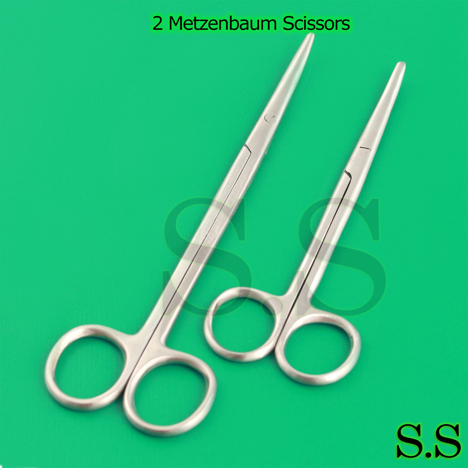2 Metzenbaum Scissors 5.5"+8" Curved Surgical Instruments