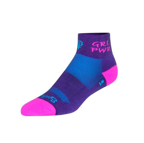 Socks - SockGuy - Girl Power L/XL 2" Channel Air Cycling/Running NEW