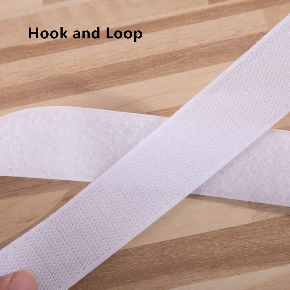 Hook and Loop Tape Non-Adhesive Sticky Back, Sewing Fastening Tape Nylon