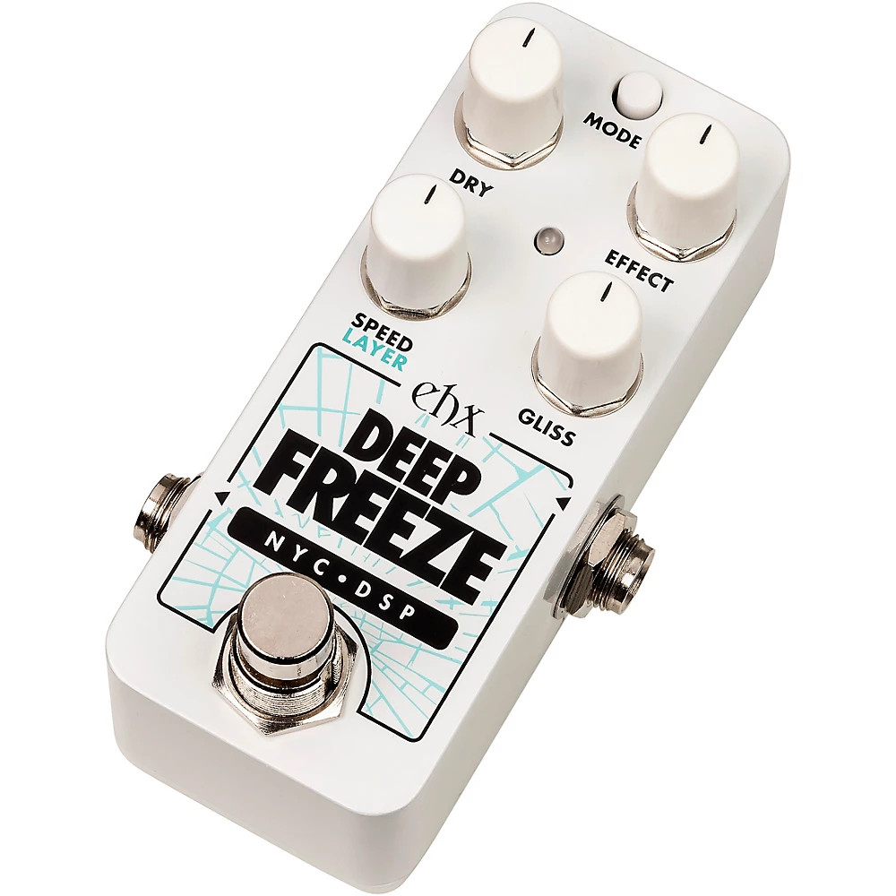 Electro-Harmonix Deep Freeze Sound Retainer Effects Pedal White