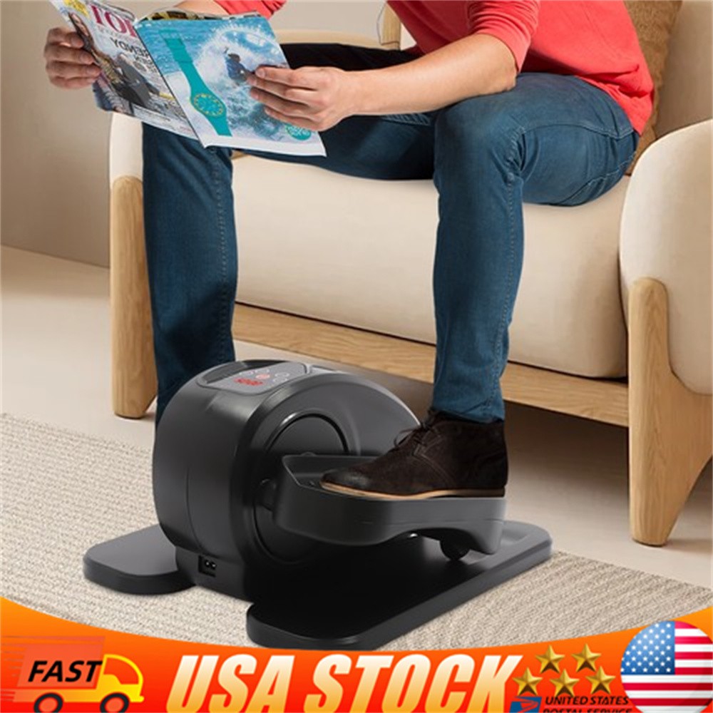 Under Desk Elliptical Machine Train Electric Ellipse Leg Exerciser w/ Remote USA
