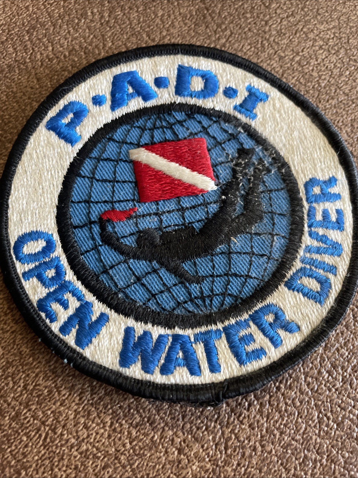VTG 1980's PADI Open Water Diver Patch Embroidered Scuba Diving Certification