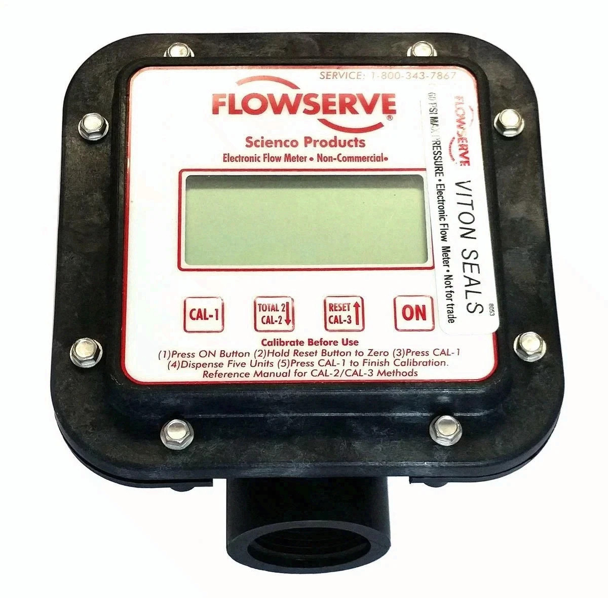 Flowserve Scienco Fixed Mount Electronic Flow Meter 1" Connections -SEM-100P