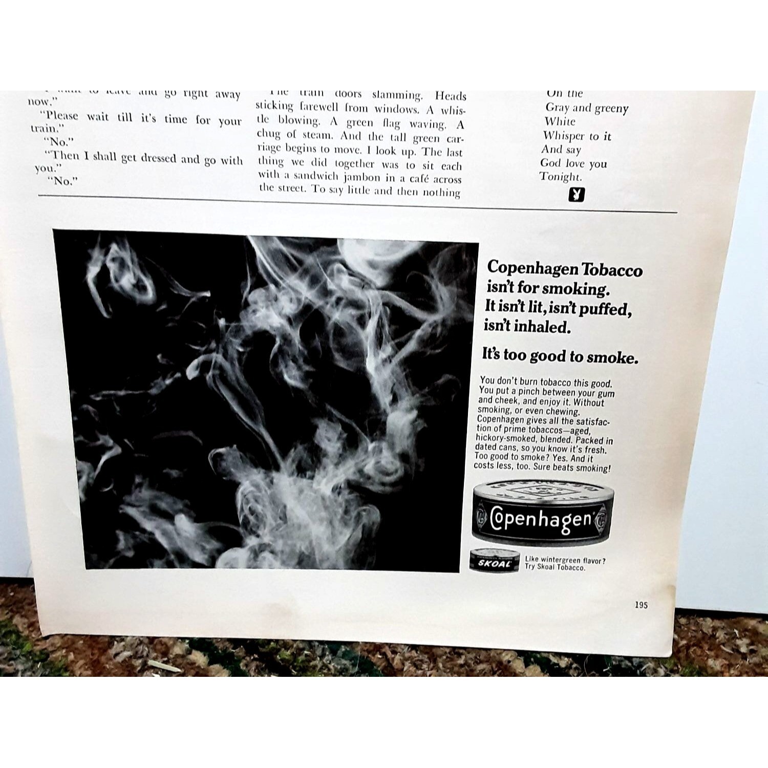 1968 Copenhagen Tobacco Vintage Print Ad Original