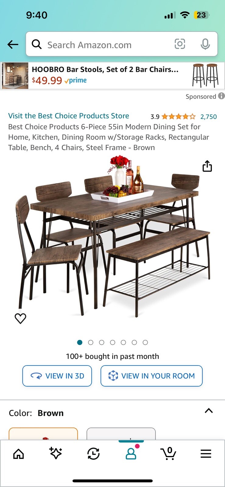 dining table set for 6
