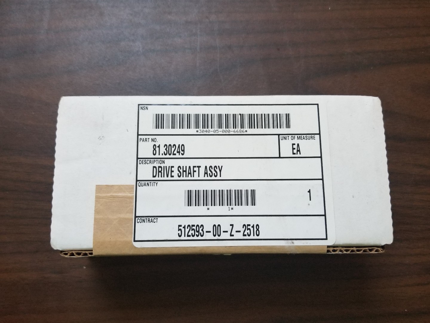 Bell & Howell 81.30249 Drive Shaft Assembly 18JS-1615-D2