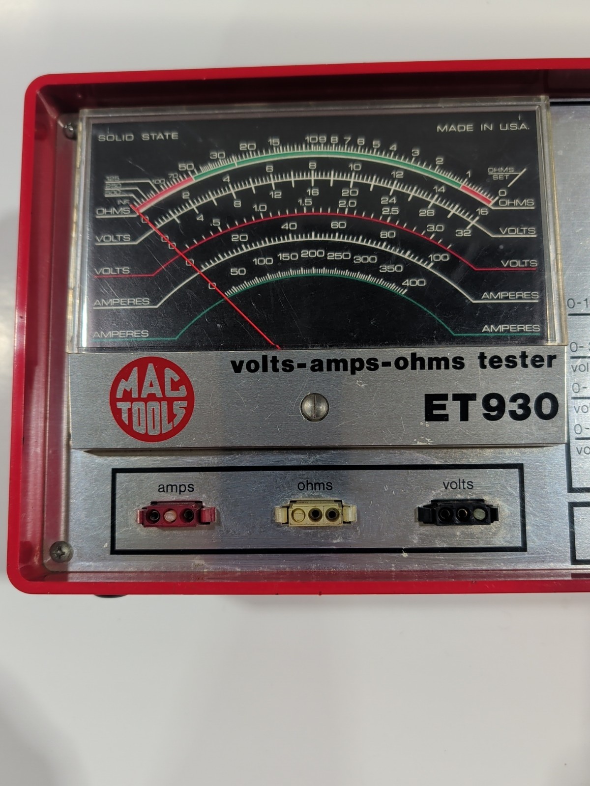 Mac Tools ET930 Voltage Ohms Amp Tester - Garanteed Working