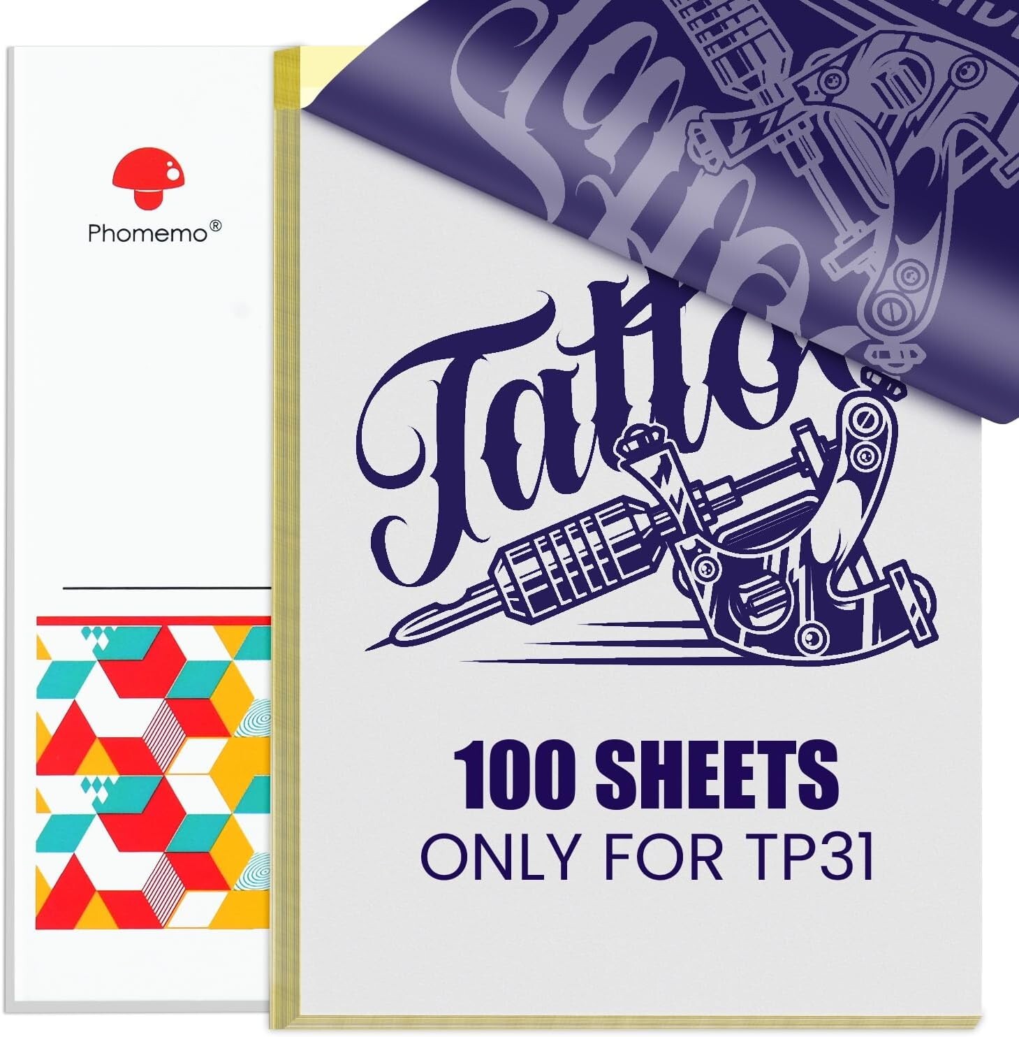 Phomemo Thermal Tattoo Stencil Printer with 30pcs Paper for Tattoo Beginners LOT