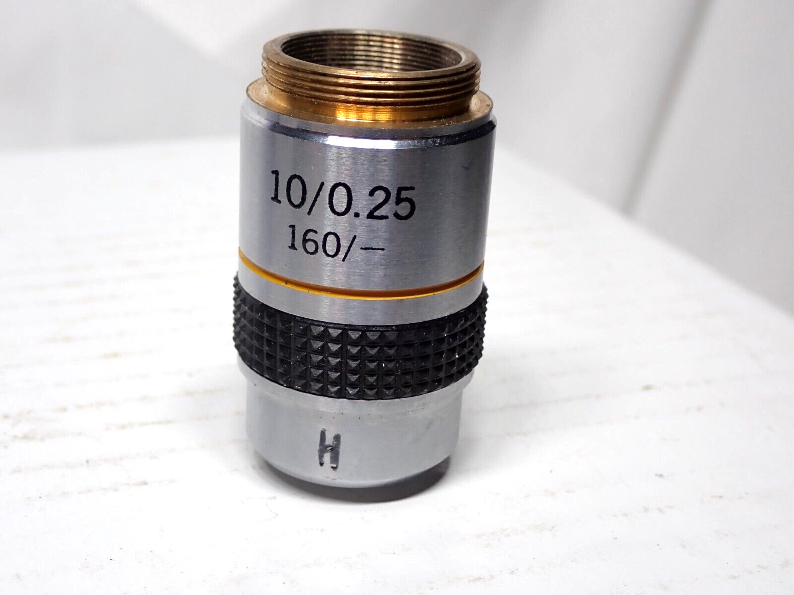 Microscope Objective 10/0.25 - 160/-  Nice condition