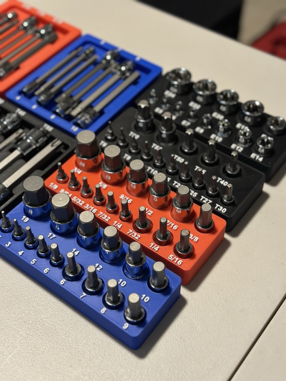 Quinn Master Bit Socket Organizer – Fits Harbor Freight 87pc Set #70347