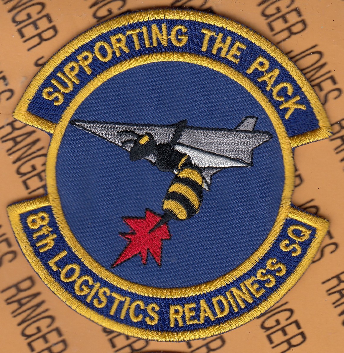 USAF Air Force 8th Logistics Readiness Sq LRS ~3.75" patch c/e