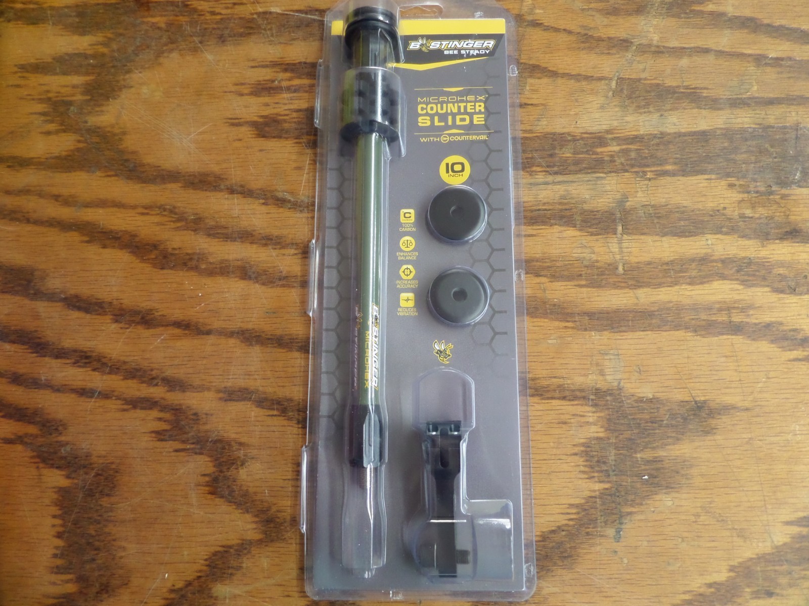 Bee Stinger MicroHex 10" Counter Slide Stabilizer w/countervail   OLIVE GREEN