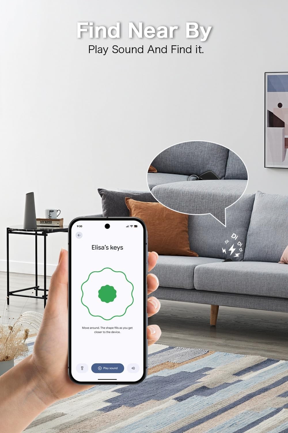 4-Pack Android Smart Tracker Tags Works with Google Find My Device 2026 Model